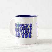 Der größte Zayde der Welt Zweifarbige Tasse (Vorderseite Links)