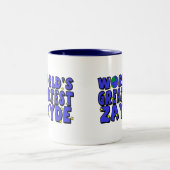 Der größte Zayde der Welt Zweifarbige Tasse (Mittel)