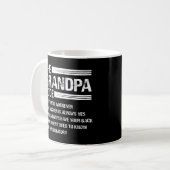 Der Großvater-Code Funny Großvater Kaffeetasse (Vorderseite Links)
