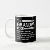 Der Großvater-Code Funny Großvater Kaffeetasse (Links)