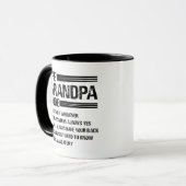 Der Großvater-Code Funny Großvater Tasse (Vorderseite Links)