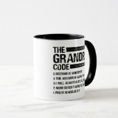 Der Großvater-Code Funny Großvater Tasse (VorderseiteRechts)