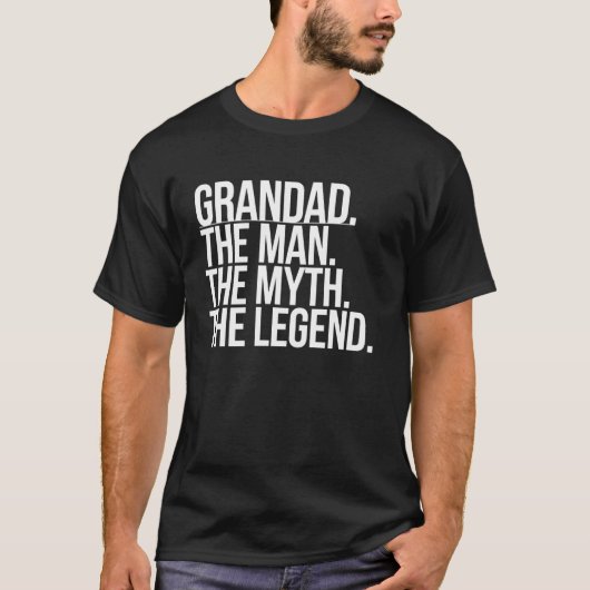 Der Großvater Der Mythos der Legende Familiengroßk T-Shirt (Vorderseite)