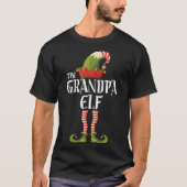 der Großvater-Elf-Familienelf, der Weihnachten ent T-Shirt (Vorderseite)