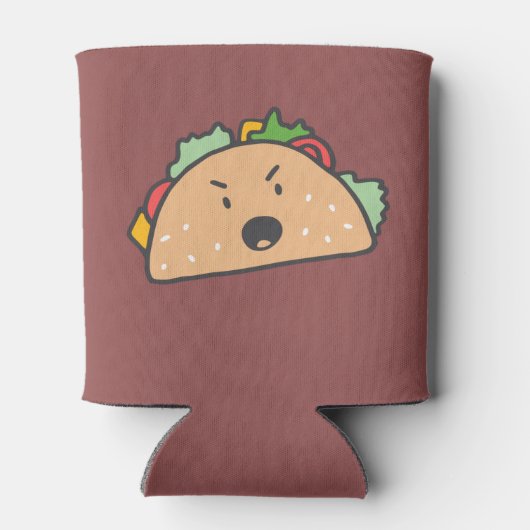 Der Grouchy Taco Personalisiert mit Namen Dosenkühler (Rückseite)