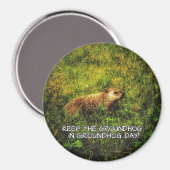 Der Groundhog-Magnet am Groundhog-Tag behalten Magnet (Vorderseite/Rückseite)