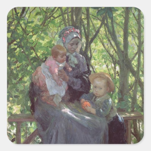 Der Grove Quadratischer Aufkleber (Vorderseite)