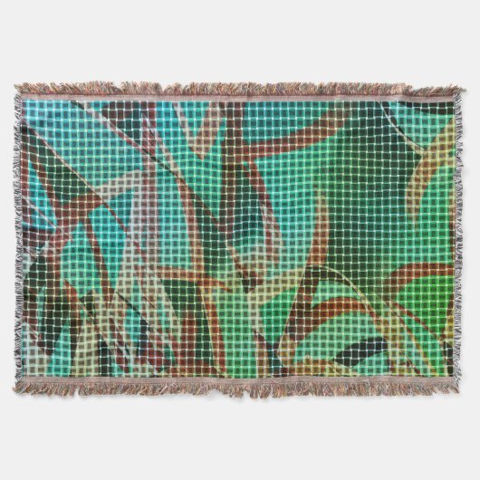 Der grün-braune Korbweisstil ähnelt trockenem Stro Decke (Vorderseite)