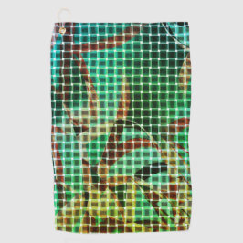 Der grün-braune Korbweisstil ähnelt trockenem Stro Golfhandtuch