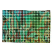 Der grün-braune Korbweisstil ähnelt trockenem Stro Kissenbezug (Rückseite-Links)