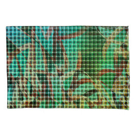 Der grün-braune Korbweisstil ähnelt trockenem Stro Kissenbezug