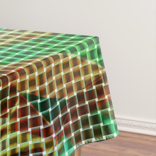 Der grün-braune Korbweisstil ähnelt trockenem Stro Tischdecke (Beispiel)