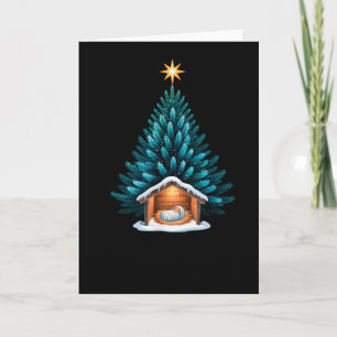 Der Grund Baby Jesus Krippe Geburt Christi Weihnac Karte