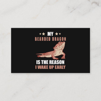 Der Grund dafür, dass der Drache Pet Reptile Lover Visitenkarte