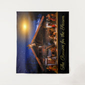 Der Grund für das Weihnachtskrippenband Wandteppich (Vorderseite)