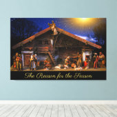 Der Grund für die Krippe der Jahreszeit Leinwanddruck (Insitu (Holzboden))