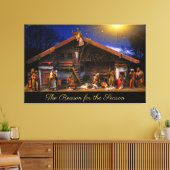 Der Grund für die Leinwand der Krippe der Jahresze (Insitu (Wohnzimmer))