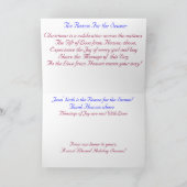 Der Grund für die Saison Feiertagskarte (Innenseite)