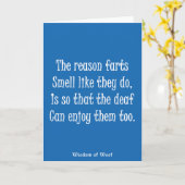 Der Grund-Furz-Geruch, wie sie tun Karte (Gelbe Blume)