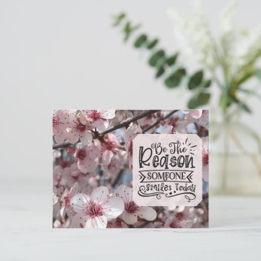 Der Grund sein Postkarte (Stehend Vorderseite)