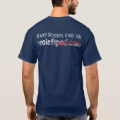 Der grundlegende dunkle T - Shirt der Männer - das (Rückseite)