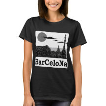 Der grundlegende T - Shirt Barcelona-Frauen