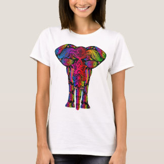 Der grundlegende T - Shirt der bunten abstrakten