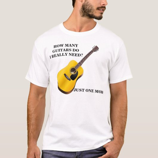 Der grundlegende T - Shirt der Gitarren-Männer (Vorderseite)