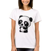 Der grundlegende T - Shirt der Panda-Frauen
