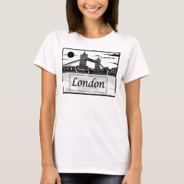 Der grundlegende T - Shirt London-Frauen