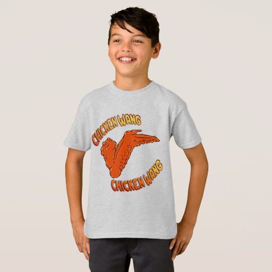 Der grundlegende T - Shirt von Hühnerwing-Kindern (Vorne ganz)