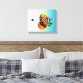 Der Grundstein unserer Existenz Leinwanddruck (Insitu (Schlafzimmer))