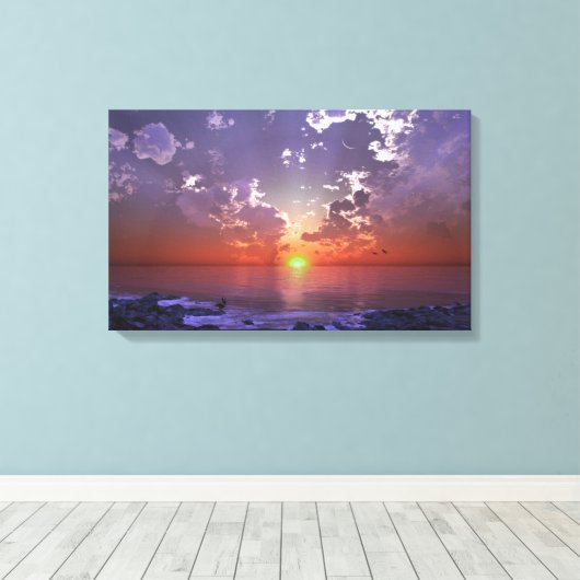 Der grüne Blitz Leinwanddruck (Insitu (Holzboden))