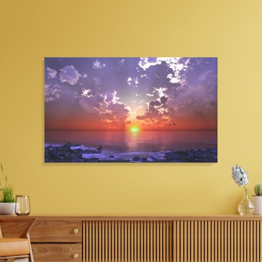 Der grüne Blitz Leinwanddruck (Insitu (Wohnzimmer))