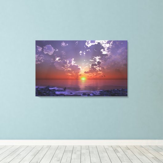 Der grüne Blitz Leinwanddruck (Insitu (Holzboden))