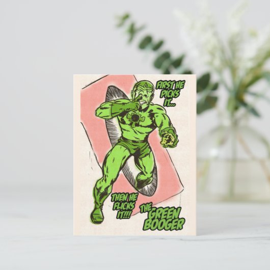 Der grüne Booger Postkarte (Stehend Vorderseite)