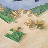 Der Grüne Drache der Sommernatur Fantasy Art Puzzle (Seite)