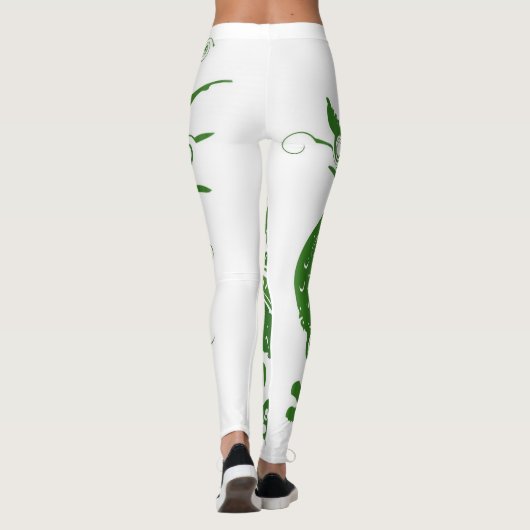 Der Grüne Drache Leggings (Rückseite)