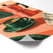 Der Grüne Espresso-Kunstprint Poster (Ecke)