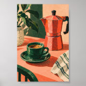 Der Grüne Espresso-Kunstprint Poster (Vorne)