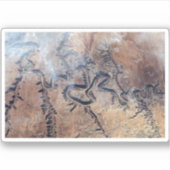 Der grüne Fluss mit seinen Nebenschluchten in Utah Aufkleber (Vorderseite)