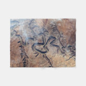 Der grüne Fluss mit seinen Nebenschluchten in Utah Fleecedecke (Vorderseite (Horizontal))