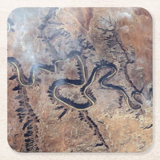 Der grüne Fluss mit seinen Nebenschluchten in Utah Rechteckiger Pappuntersetzer (Vorderseite)