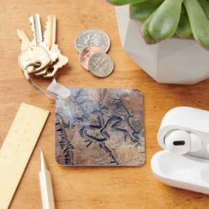 Der grüne Fluss mit seinen Nebenschluchten in Utah Schlüsselanhänger