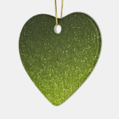 Der grüne Glamour Behalte Ihren Text beruhigen Keramik Ornament (Links)