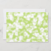 Der grüne Glitzer wird meine Bridesmaid sein Einladung (Rückseite)