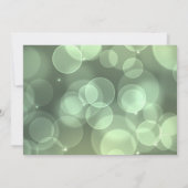 Der grüne Glitzer wird meine Bridesmaid sein Einladung (Rückseite)