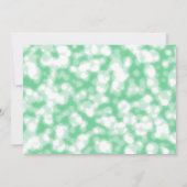 Der grüne Glitzer wird meine Bridesmaid sein Einladung (Rückseite)