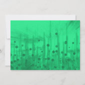 Der grüne Glitzer wird meine Bridesmaid sein Einladung (Rückseite)