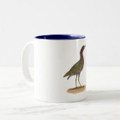 Der Grüne Heron oder Poke (Ardea virescens) Zweifarbige Tasse (Vorderseite Links)